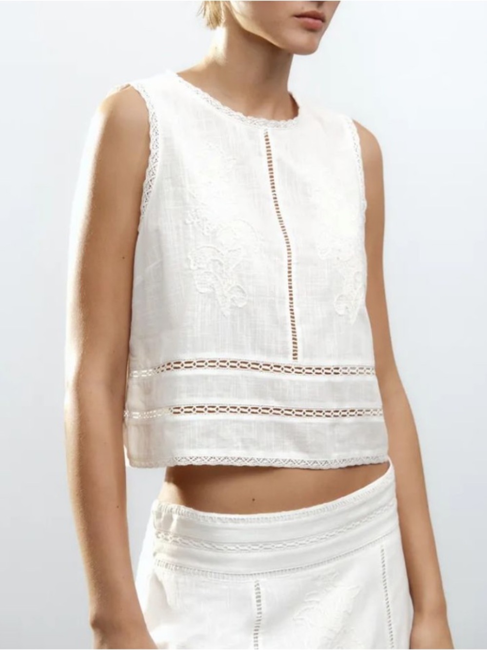 ZARA Embroidered Top